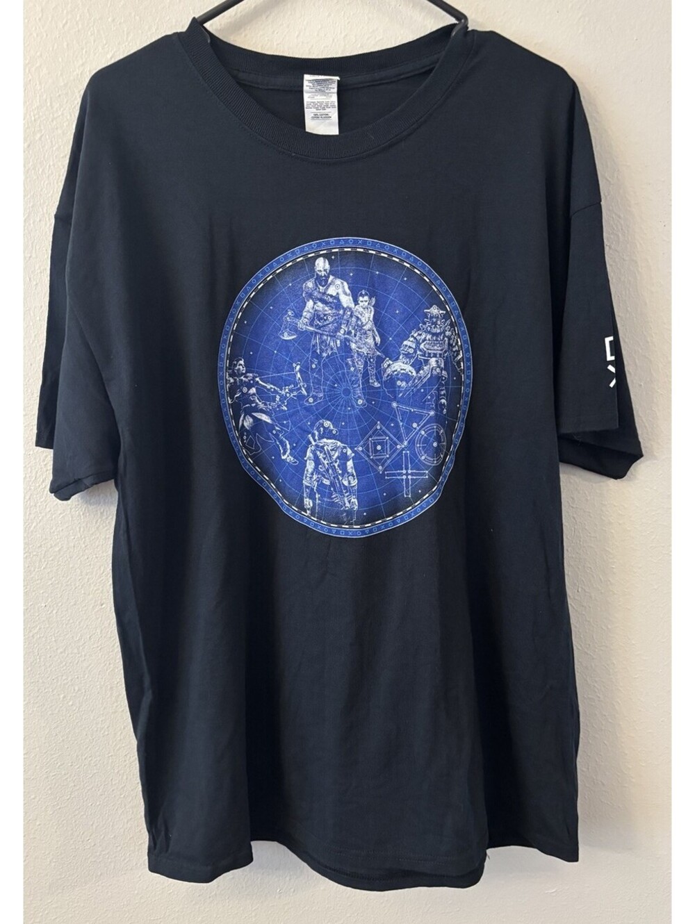 2017 Playstation Experience "I Was There" Solid Blackw/Graphic Tshirt Size L